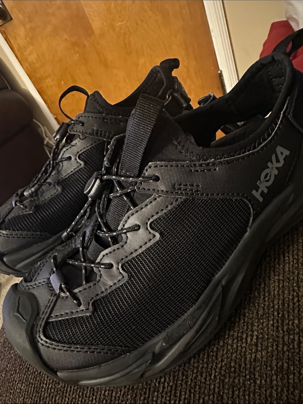 Hola One One Black Athletic Sandals Cordura Hopara 2